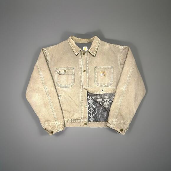 Carhartt Aztec JP1065 Jacket Size Small Rare Vintage Southwestern Pattern - Picture 1 of 4